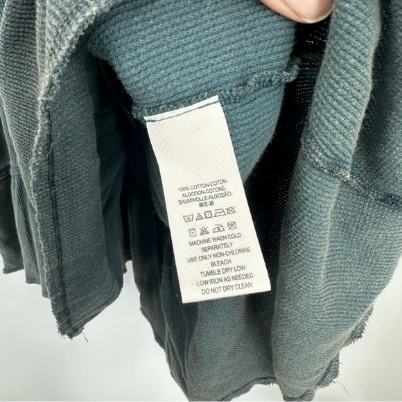 We The Free Coastline Peplum Top Size Large Boho Whimsical Fairy Button Up - Picture 4 of 10